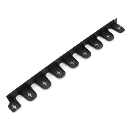 Černý plastový skrytý zahradní obrubník FLOMA Stella Bord - 80 x 4,5 cm