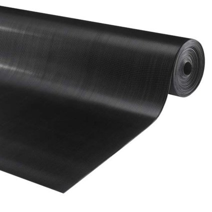 Zátěžová protiskluzová podlahová guma SimpleJack Vulcan Sline30 - 100 cm x 120 cm x 0,3 cm - černá