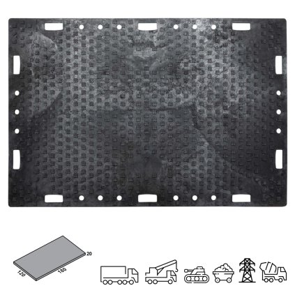 docasna silnice panel road system SimpleJack Nomad N200 rozmery