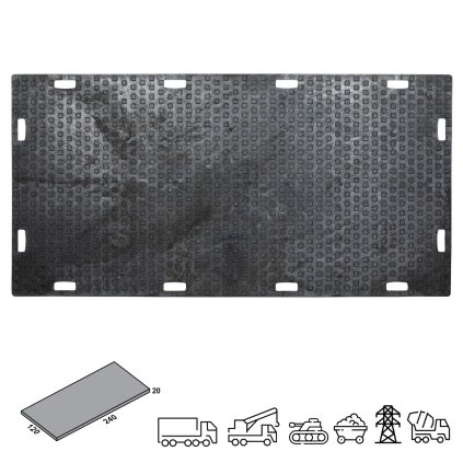 docasna silnice panel road system SimpleJack Nomad N200XL rozmery