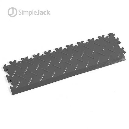 Vinylový nájezd k podlahovým dlaždicím SimpleJack Triton Crystal - barva grafit