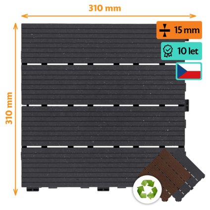 Odolna terasova dlazdice s imitaci dreva Simplejack COSMO 02