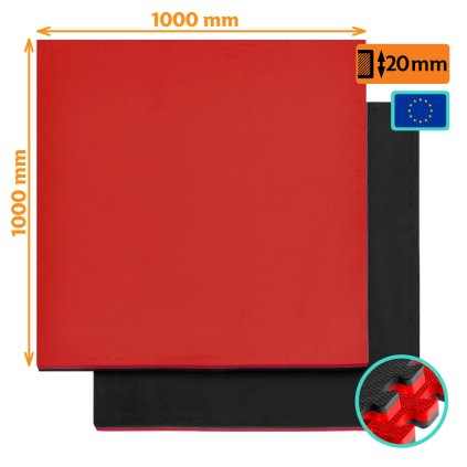 penova sportovni podlaha bojove sporty tatami SIMPLEJACK DBX20 s certifikatem cerne cervene 07