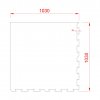 12920 1 gumova ochranna tlumici puzzle podlozka pod bazen virivku roh floma poolpad 100 x 100 x 0 8 cm