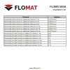 Antivibrační tlumící rohož (deska) z granulátu FLOMA UniPad S850 - 200 x 100 x 2,5 cm