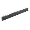 Šedý gumový zahradní obrubník FLOMA Scalloped - 120 x 5 x 10 cm