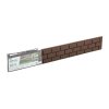 Hnědý gumový zahradní obrubník FLOMA Bricks - 120 x 2 x 9 cm