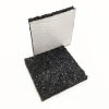 Gumová podložka s ALU folií (pás) pod konstrukci fotovoltaické elektrárny na střechu s hydroizolací z PVC fólie FLOMA UniPad ALU - 200 x 18 x 1 cm