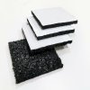 Gumová podložka s ALU folií (pás) pod konstrukci fotovoltaické elektrárny na střechu s hydroizolací z PVC fólie FLOMA UniPad ALU - 200 x 18 x 1 cm