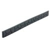 Šedý gumový zahradní obrubník FLOMA Stones - 120 x 2 x 9 cm