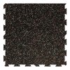 EPDM gumova modularni dlazba Floma FitFlo do fitness dilny skladu okraj cerno bilo cervena