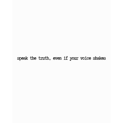 SPEAK THE TRUTH tee