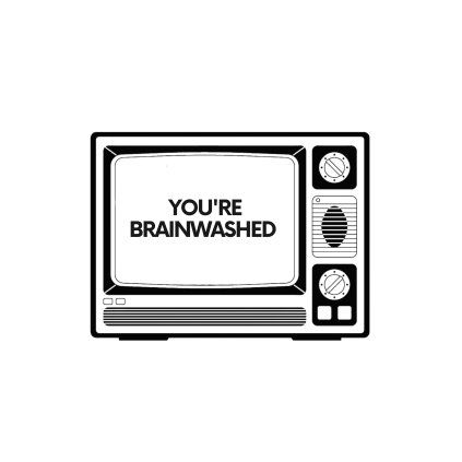 TV_YOU'RE BRAINWASHED tee