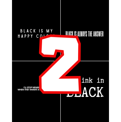 2 trika z kolekce ALL BLACK EVERYTHING