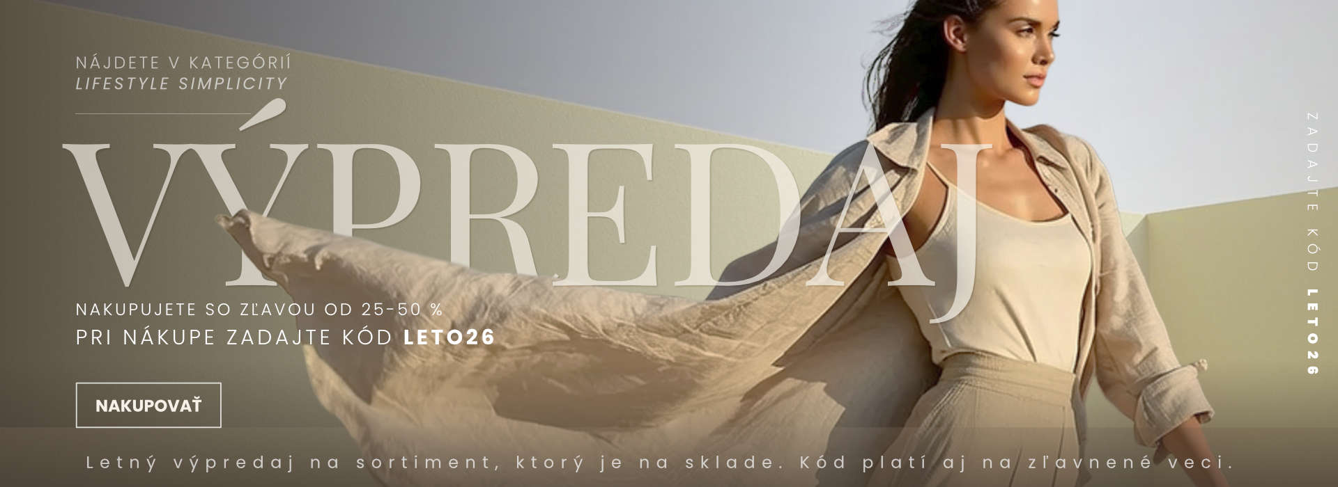 Výpredaj LETO 26