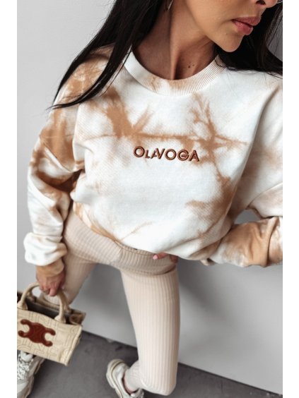 Olavoga Colm unisex mikina béžová