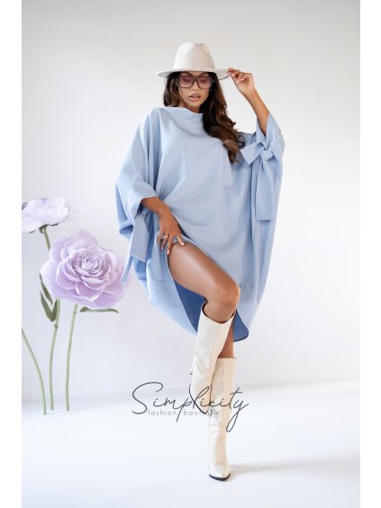 Šaty Kimono bledomodrá