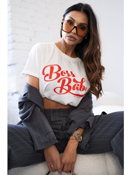 Tričko Boss Babe biela