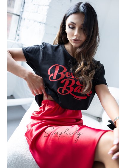 Tričko Boss Babe čierna