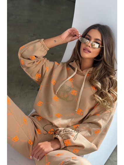 Súprava BG HOLO | béžovo oranžová