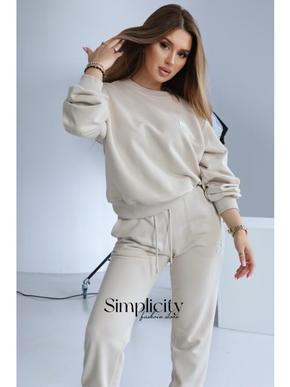 Mikina BG BASIC nude (Rozmiar S)