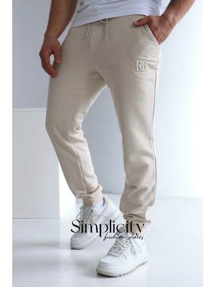 Tepláky pánske BG BRAND nude (Rozmiar S)