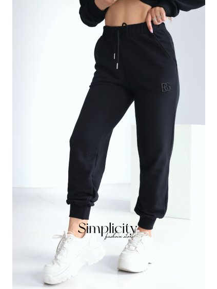 Tepláky  BG BRAND čierna (Rozmiar S)