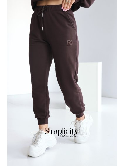 Tepláky  BG BRAND čokoláda (Rozmiar S)