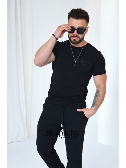 Pánske tričko BG BOND čierna (Rozmiar S)