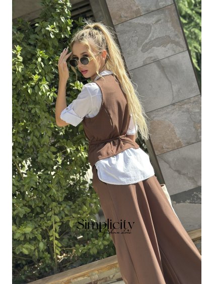Komplet Nancy hnedý