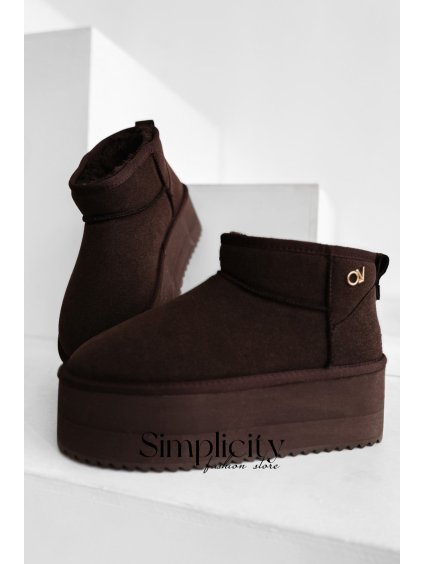 Čižmy Olavoga Misty hnedé (Veľkosť 40)