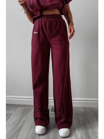 Tepláky Olavoga Autumn Whisper bordo (Veľkosť S)