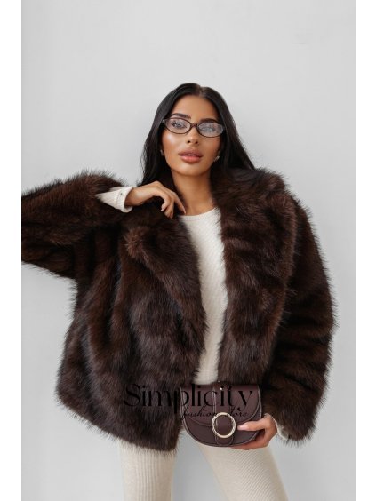 Kožuch Olavoga Cuar hnedý (Veľkosť XS)