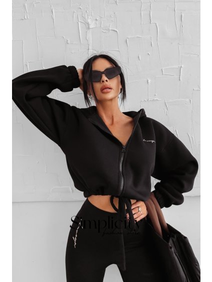 Mikina Olavoga Linos čierna (Veľkosť M)