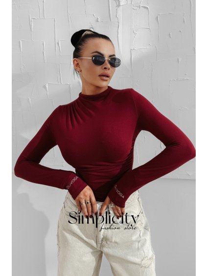 Tričko Olavoga Nerelia burgundy (Veľkosť L)