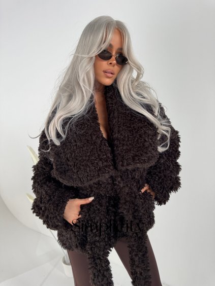 Kožuch La Manuel  DRAMATIC hnedý (Rozmer ONE SIZE)