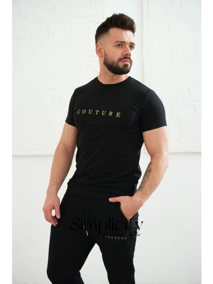 Tričko pánske BG FITO čierna (Rozmiar S)