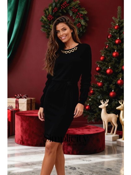 Šaty La Balancia  NANCY čierna (variant UNI)