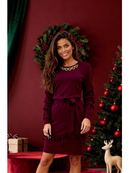 Šaty La Balancia NANCY slivková (variant UNI)