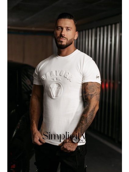 Tričko pánske Olavoga Raven biela (Veľkosť XL)