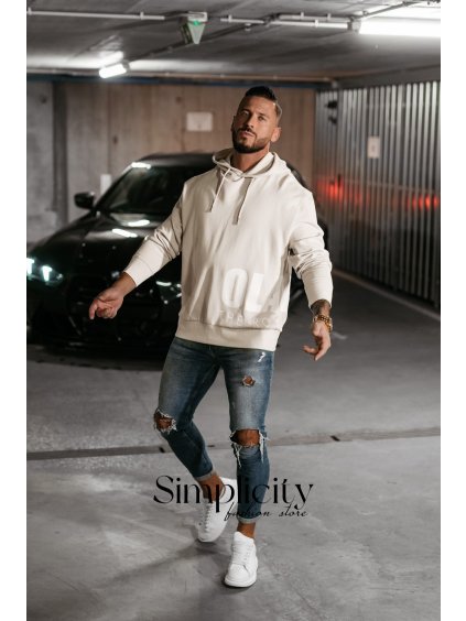 Mikina pánska Olavoga Pulse smotanová (Veľkosť S)