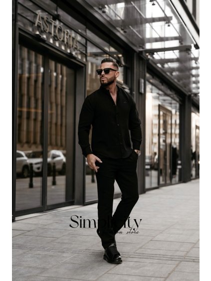 Súprava pánska Olavoga Viretio čierna (Veľkosť S)