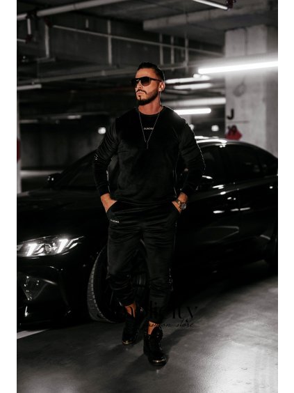 Súprava pánska Olavoga Velvet Ash čierna (Veľkosť M)