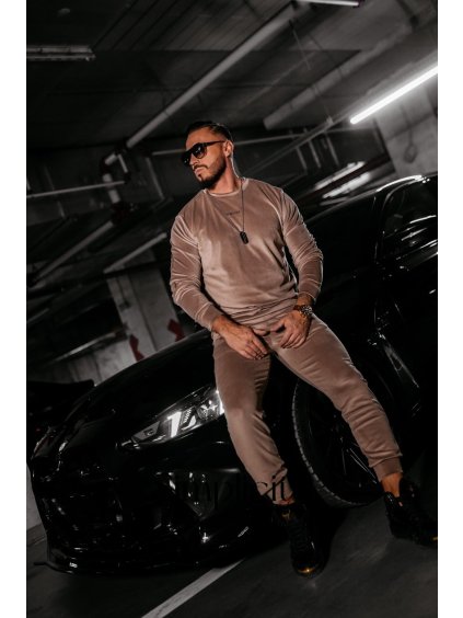 Súprava pánska Olavoga Velvet Ash béžová (Veľkosť XL)