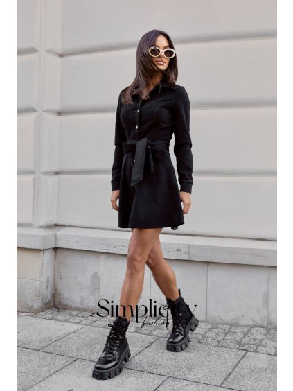 Šaty La Balancia  LANA - čierna (variant S)