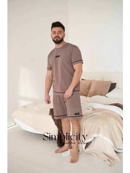 Pánske pyžamo BG NIGHTMARE béžová (Rozmiar S)