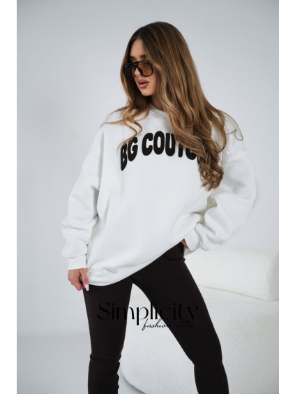 Mikina  BG HEYA biela (Rozmiar UNISIZE)