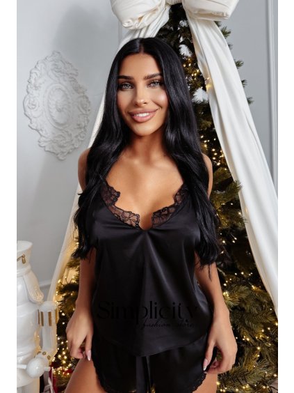 Pyžamo Olavoga Desire čierna (Veľkosť L)