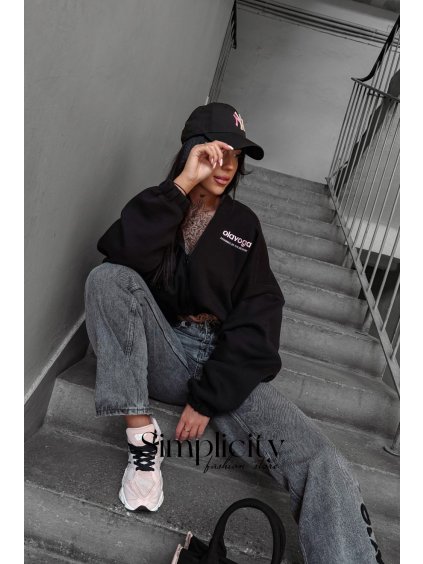 Mikina Olavoga Tulip čierna (Veľkosť S)