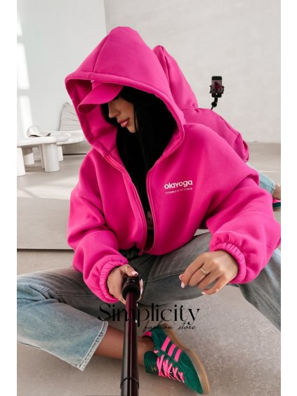 Mikina Olavoga Tulip cyklamen (Veľkosť S)